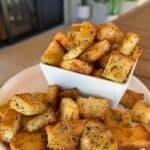 homemade gluten free croutons