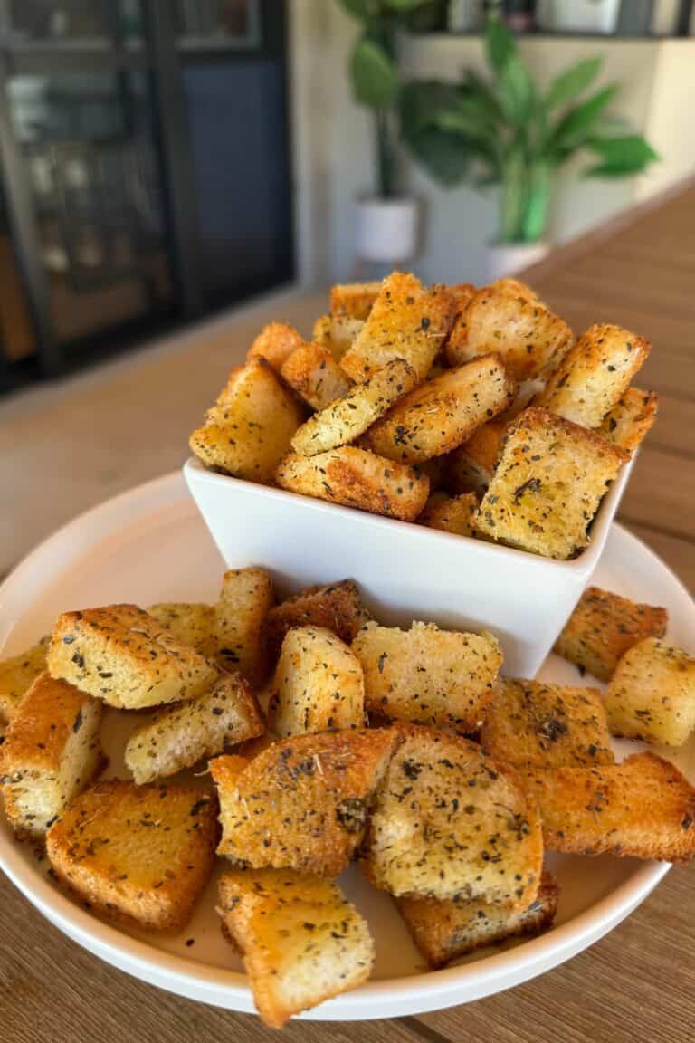 homemade gluten free croutons