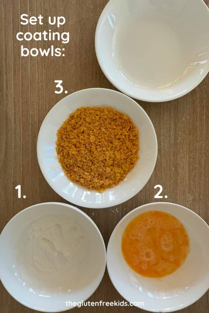 Gluten-Free Coating Bowls for Fried Chicken