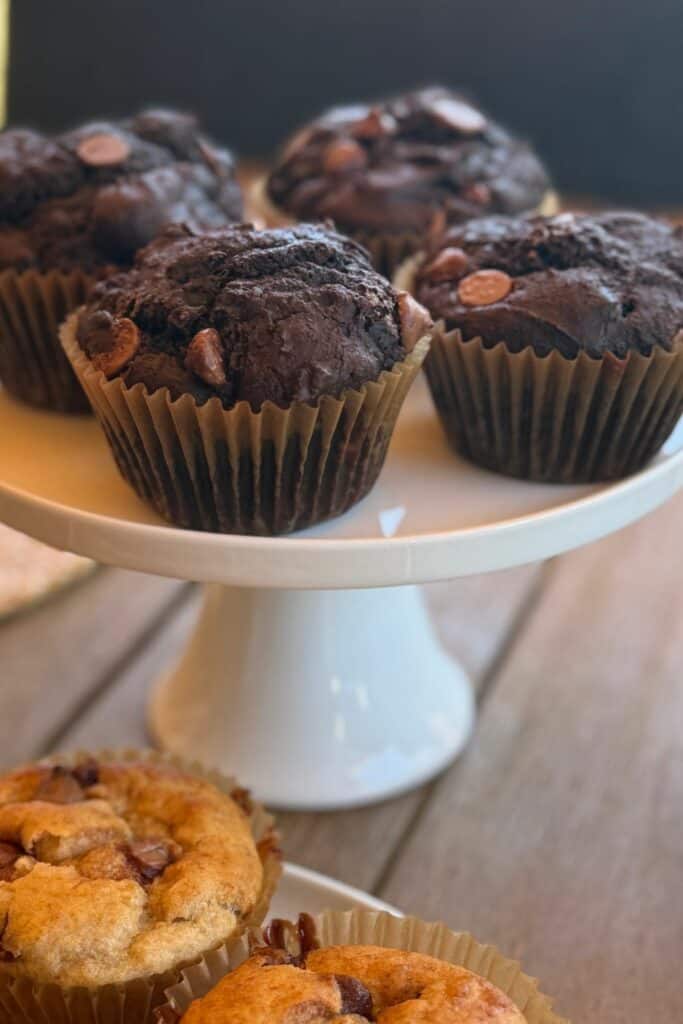 double chocolate muffins gluten-free