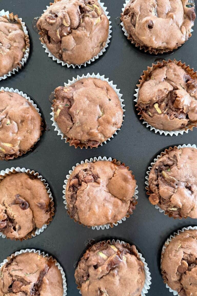 gluten free zucchini chocolate muffins