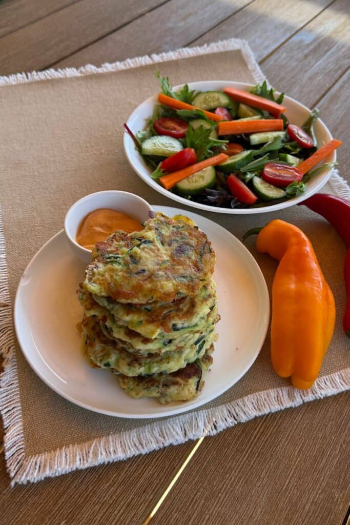 gluten free zucchini pancakes
