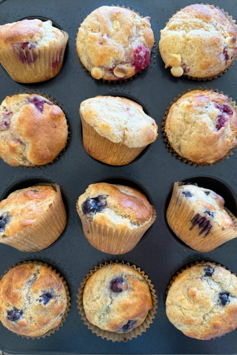 tray of gluten-free muffins