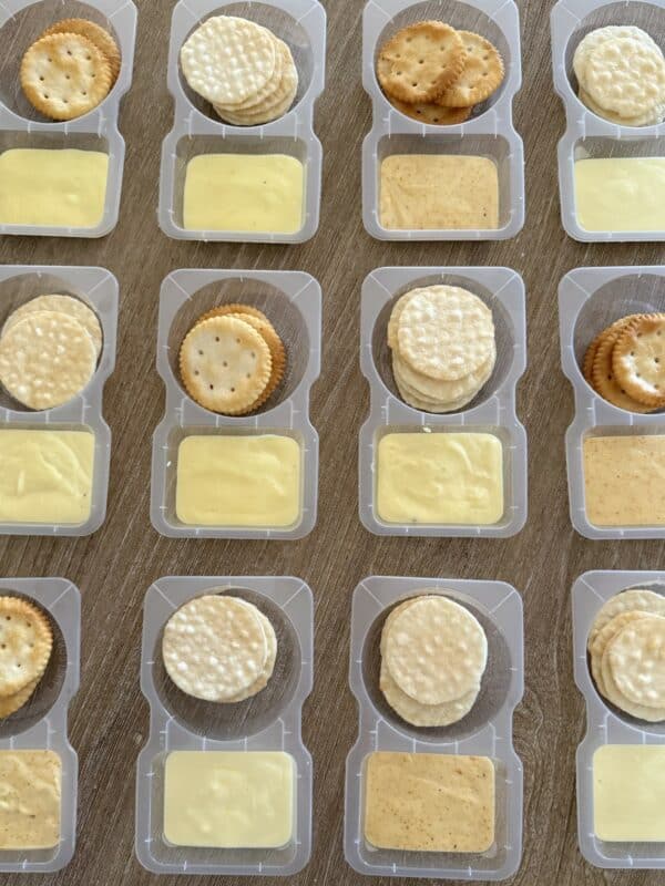 Gluten-Free Cheese Dip & Crackers (Lunchbox Snack)
