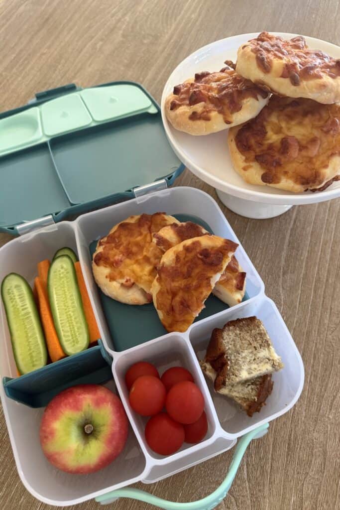 Ham & Cheese Rolls in lunchbox