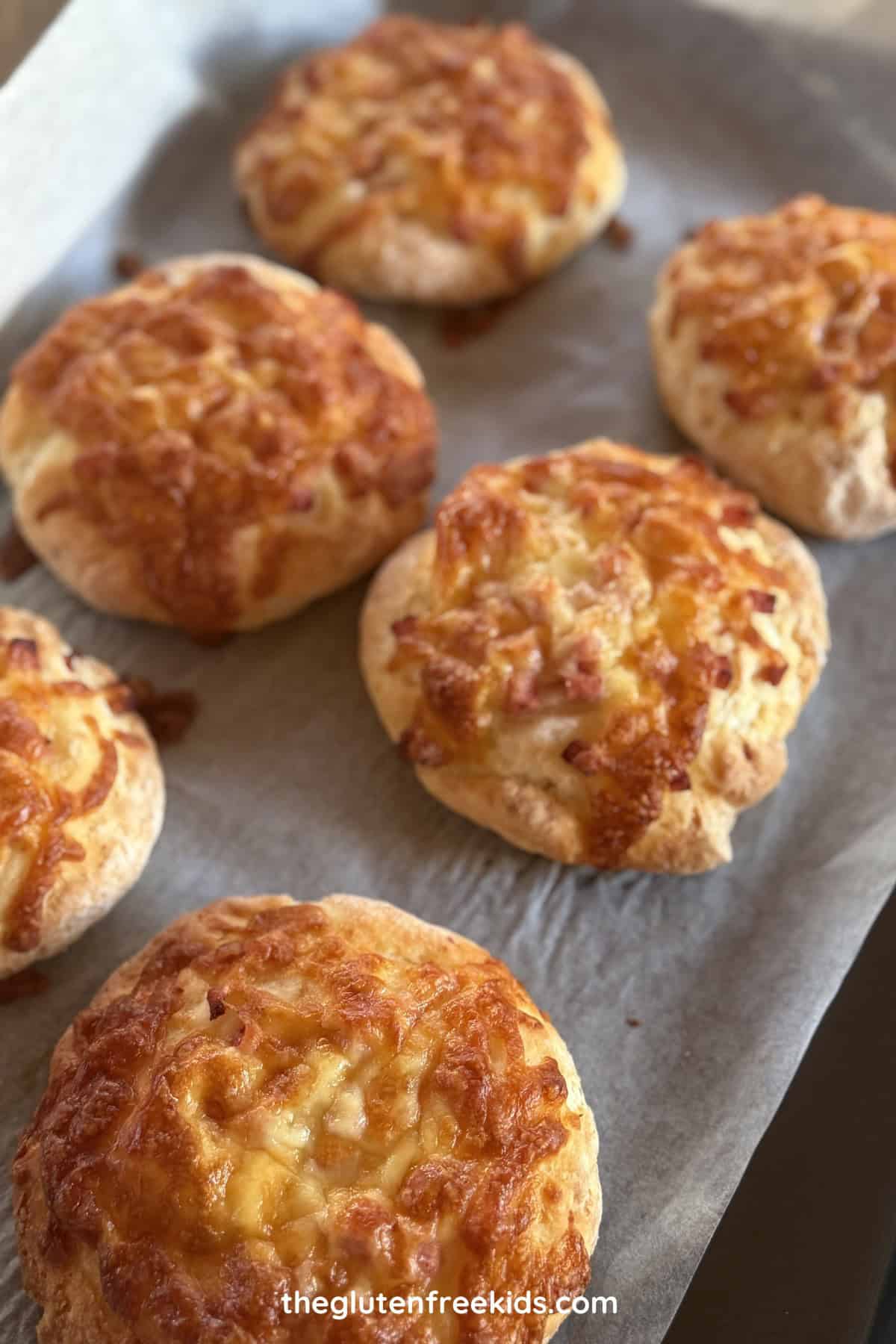 baked gluten free Ham & Cheese Rolls