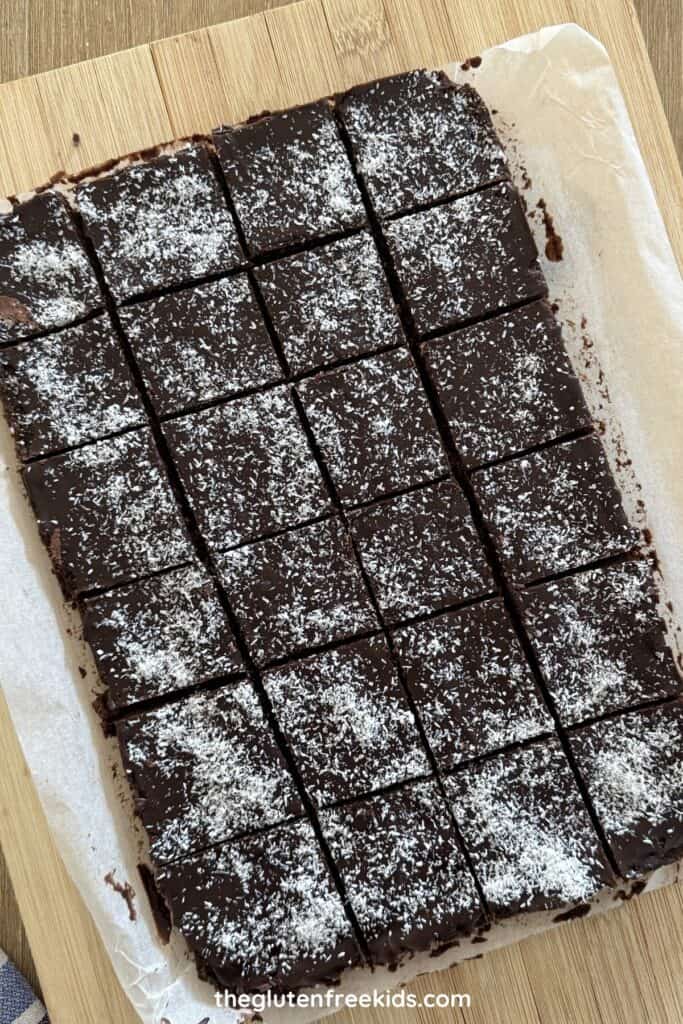 glutenfree weetbix slice in pan